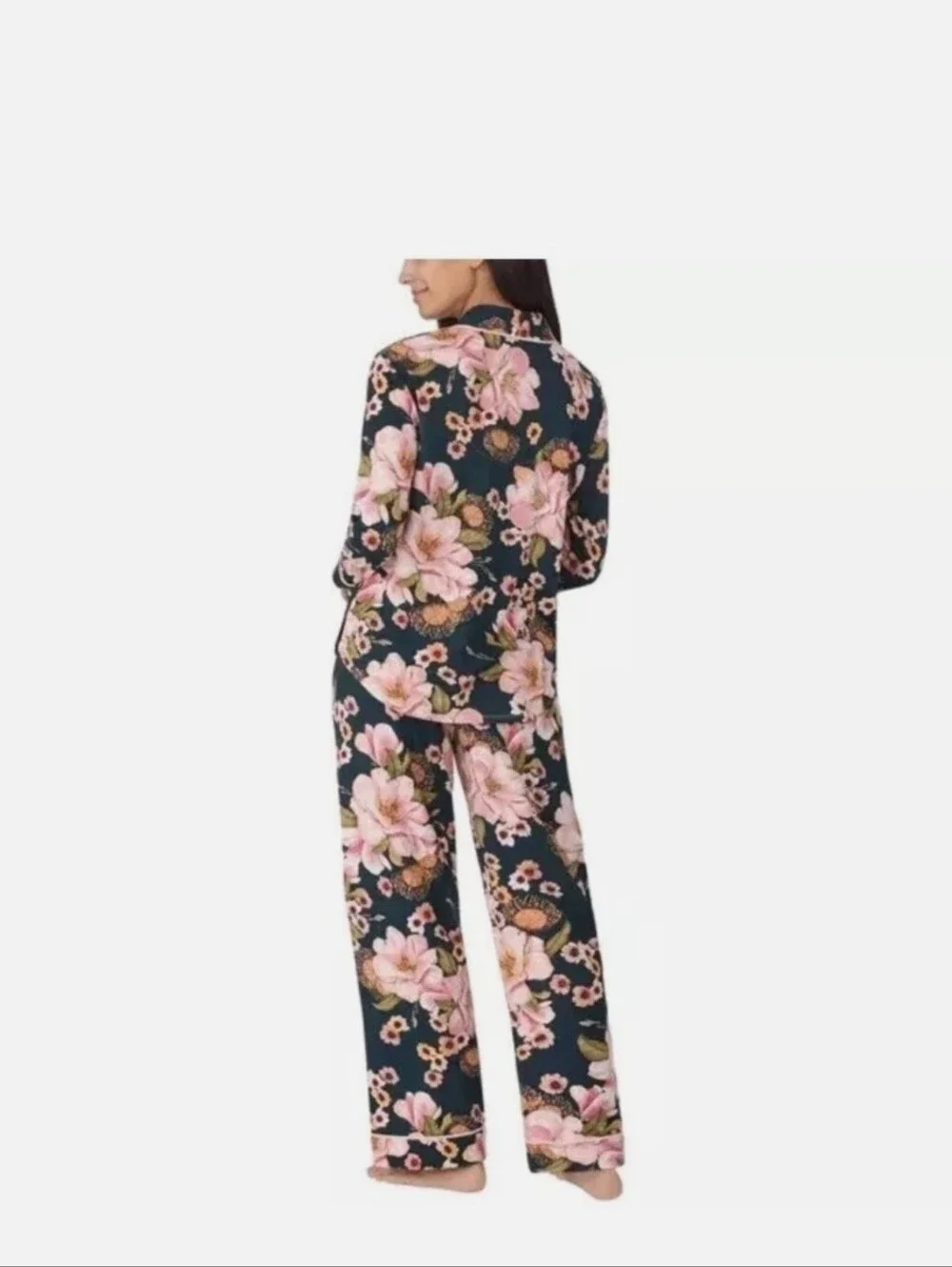 Room Service 2 Piece Floral Straight-Leg Pajama Pants Set With Pockets S